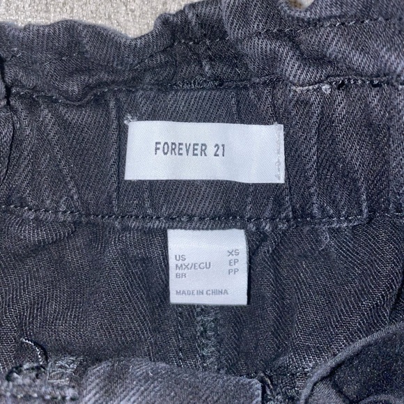 Black Denim Shorts - Picture 3 of 3